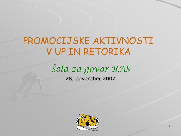 promocijske aktivnosti v up in retorika