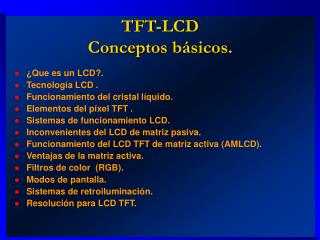 tft lcd conceptos b sicos