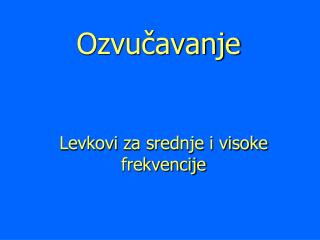 ozvu avanje