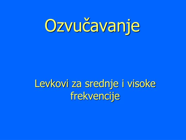 ozvu avanje