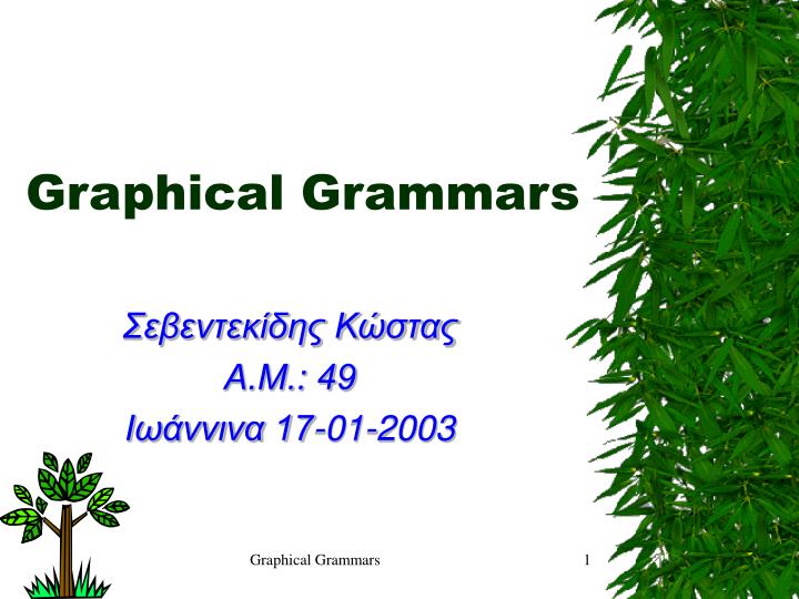 graphical grammars
