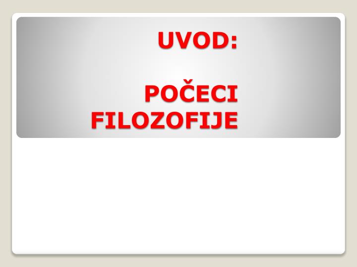 uvod po eci filozofije