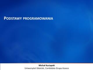 podstawy programowania