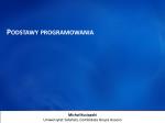 Podstawy programowania - slide 1