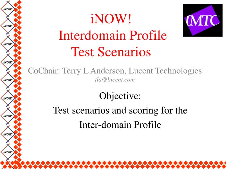 inow interdomain profile test scenarios