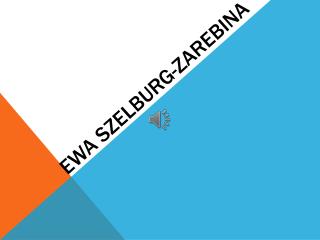 ewa szelburg zarebina