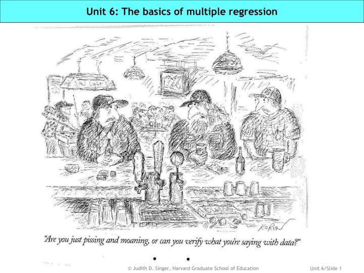 unit 6 the basics of multiple regression