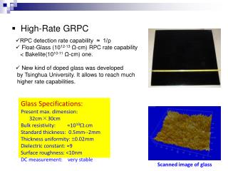 RPC detection rate capability ? 1/? Float-Glass (10 12-13 ?-cm) RPC rate capability