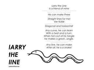 Larry the Line Is a friend of mine