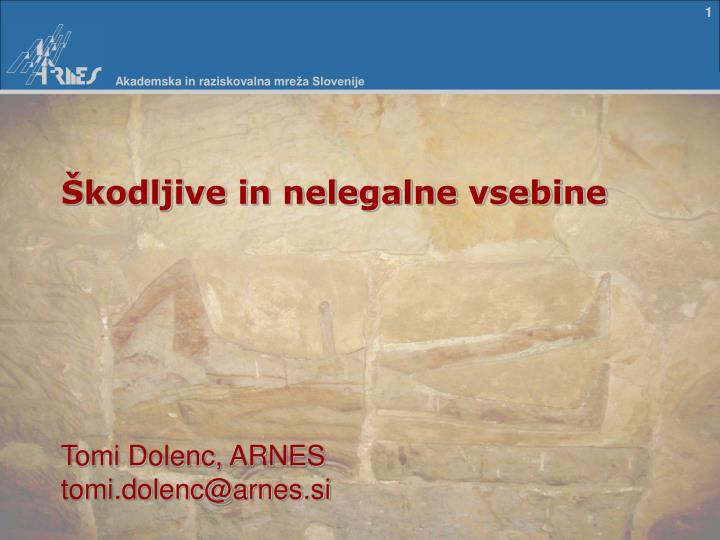 kodljive in nelegalne vsebine