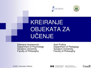 kreiranje objekata za u enje