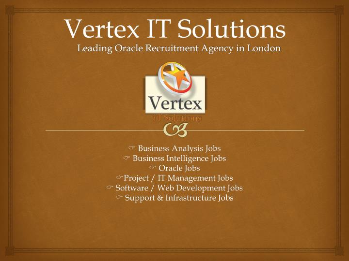 leading oracle recruitment agency in london