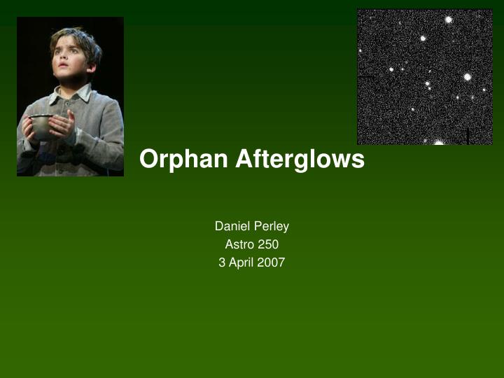 orphan afterglows