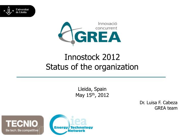 innostock 2012 status of the organization