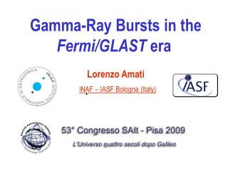 Gamma-Ray Bursts in the Fermi/GLAST era