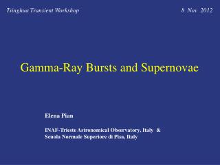 Gamma-Ray Bursts and Supernovae