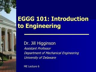 EGGG 101: Introduction to Engineering