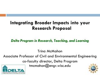 Integrating Broader Impacts into your Research Proposal