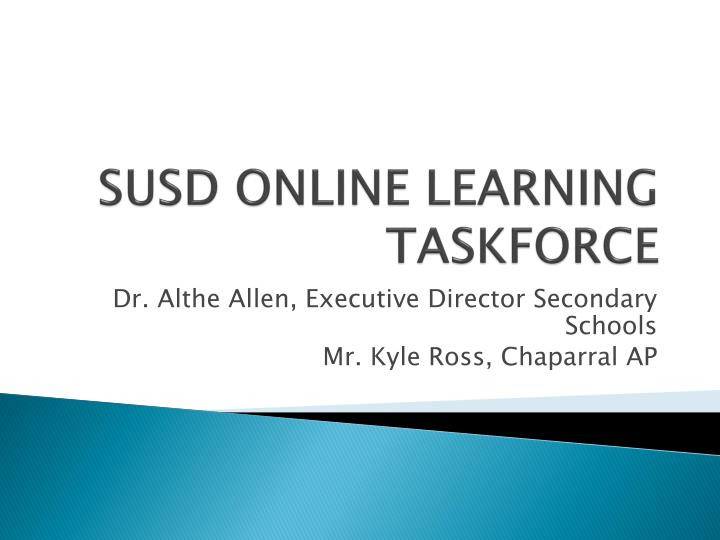 susd online learning taskforce
