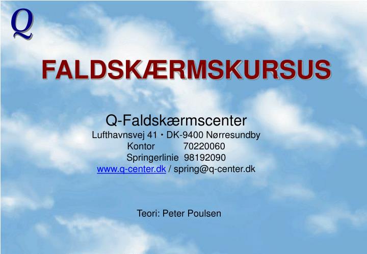 faldsk rmskursus