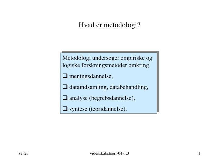hvad er metodologi