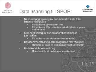 datainsamling till spor