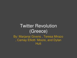 Twitter Revolution (Greece)