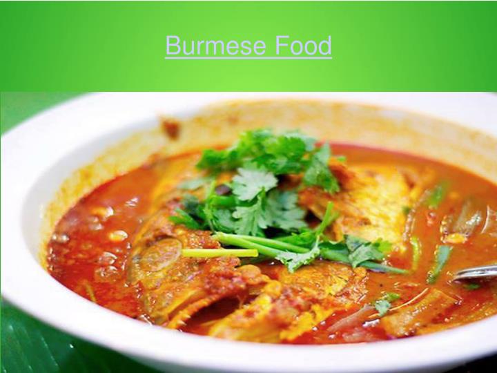 burmese food