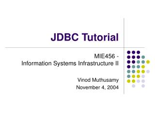 JDBC Tutorial