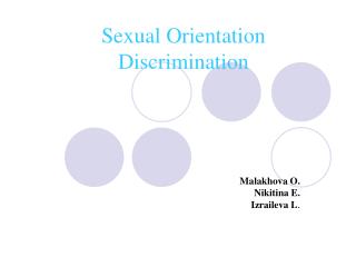 Sexual Orientation Discrimination