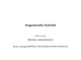 angewandte statistik