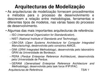 arquitecturas de modeliza o