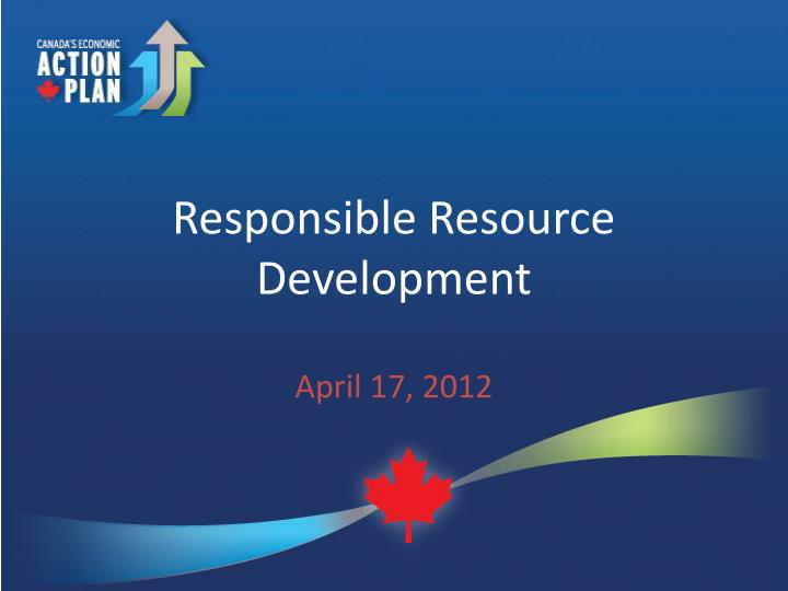 responsible resource development