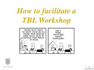 How to facilitate a TBL Workshop