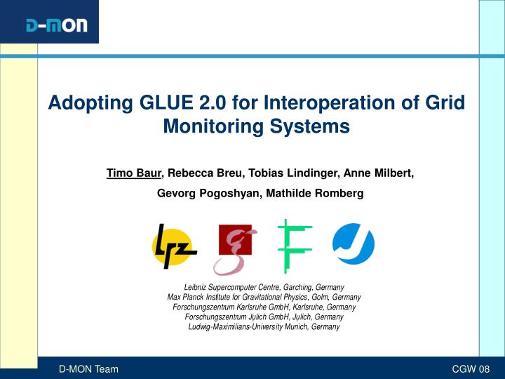 adopting glue 2 0 for interoperation of grid monitoring systems