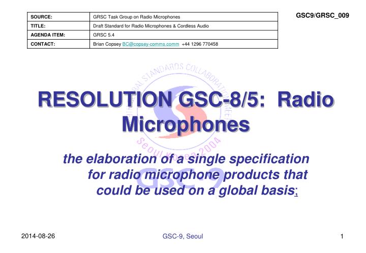 resolution gsc 8 5 radio microphones