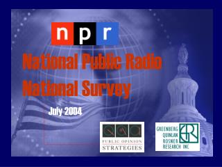 National Public Radio National Survey