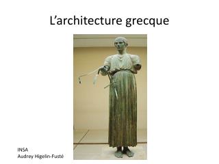 l architecture grecque