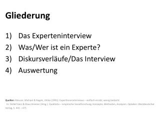 gliederung