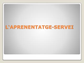 l aprenentatge servei