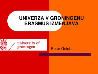 univerza v groningenu erasmus izmenjava