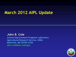 March 2012 AIPL Update
