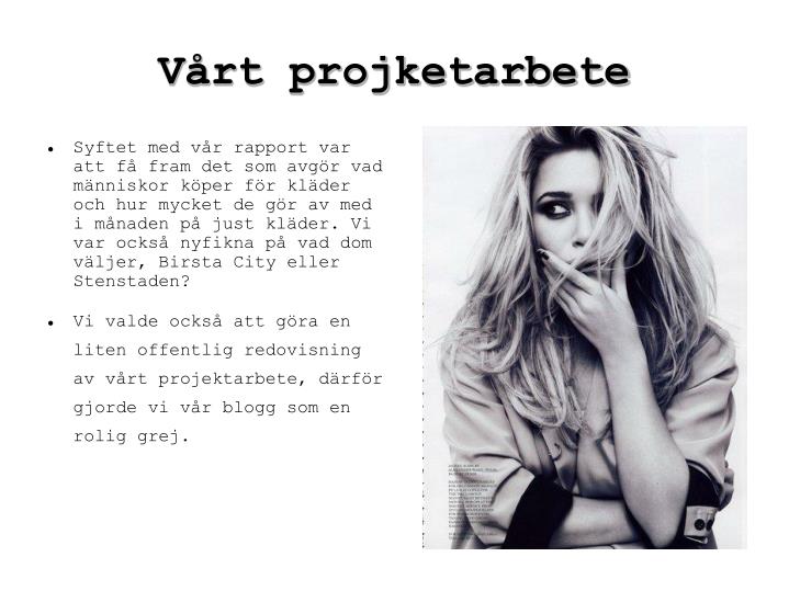 v rt projketarbete