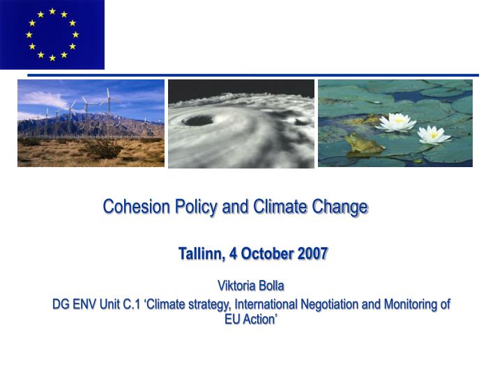 cohesion policy and climate change
