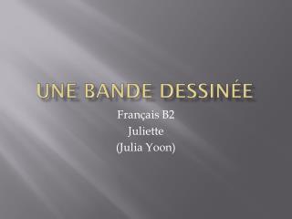 une bande dessin e
