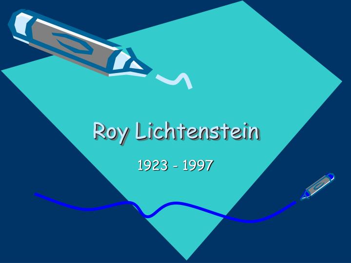 roy lichtenstein