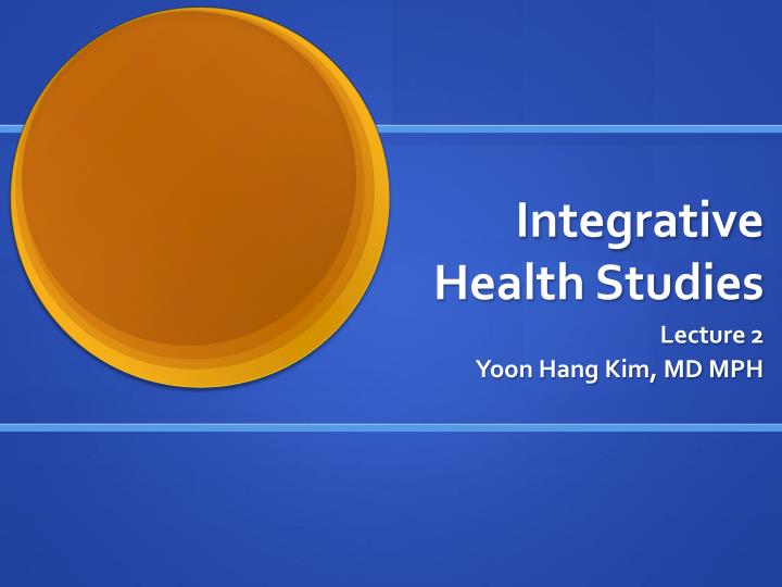 integrative health studies