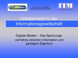urheberrecht in der informationsgesellschaft