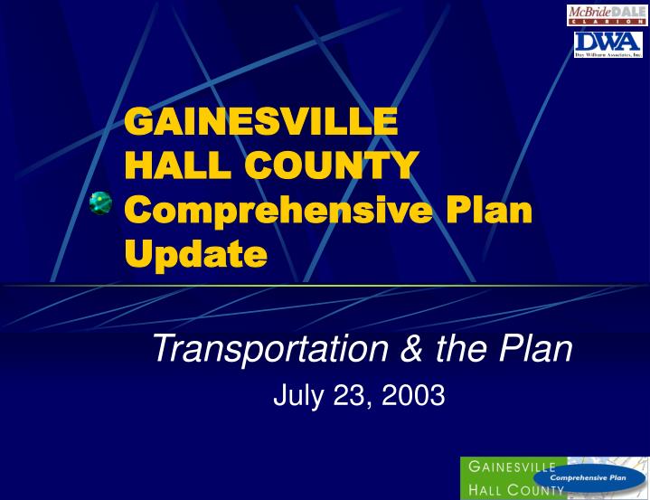 gainesville hall county comprehensive plan update