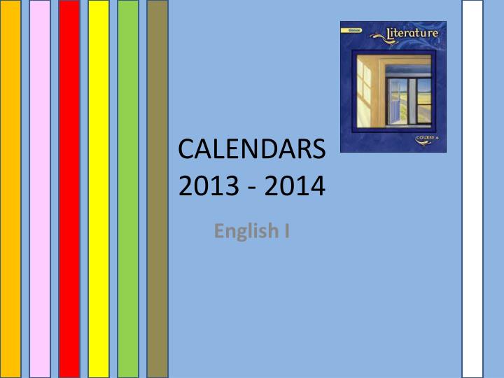 calendars 2013 2014